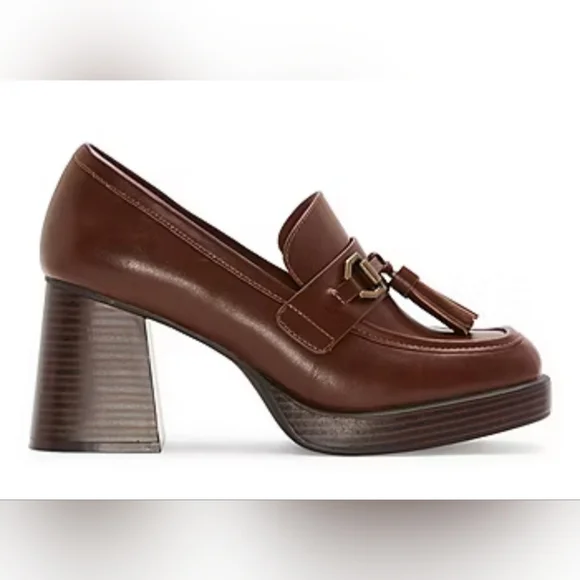 NWT a.n.a A New Approach Chunky Heels, Size 5.5 - Picture 2 of 14